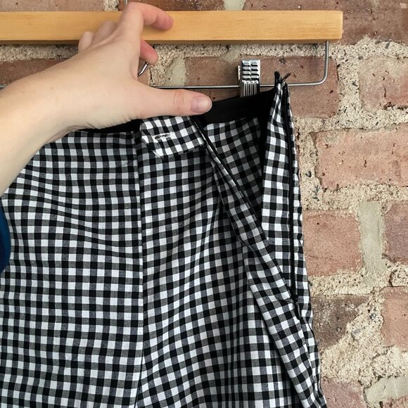 Rachel Antonoff Gingham Checkered Cigarette Cotton Pant Size 4 - Picture 6 of 7